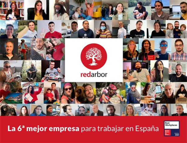 Redarbor, 6ª mejor empresa para trabajar en España, según GPTW